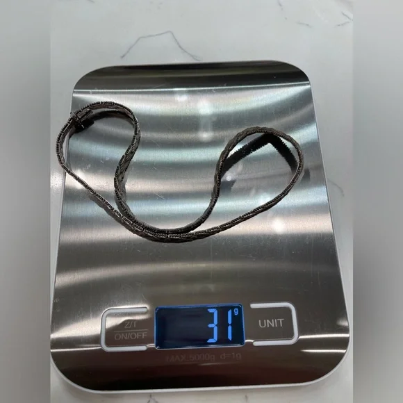 Vintage herringbone V Italy 925 necklace - Picture 3 of 8